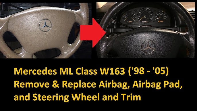 AIRBAG und Lenkrad AUSBAUEN : Mercedes Benz GL ML R class w251 