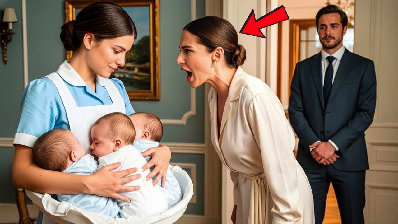 💥Milionário viúvo se escondeu para testar a noiva… até que a MESERA salvou seus trigêmeos!