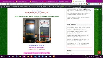 Walton Primo GH7i Flash File MT6580 8.1 Frp|Hang Logo &Dead Recovery Fix Firmware