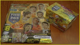 STARTER PACK & FULL DISPLAY BOX | Panini ADRENALYN XL FIFA 365 (2018) Trading Cards