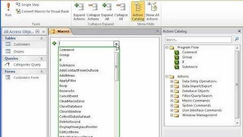 Access 2010 - Creating and Editing Macros