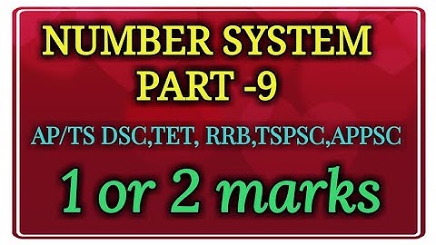 DSC (TRT) SGT MATHS CLASS 1 IN TELUGU BY SRI SAI TUTORIAL