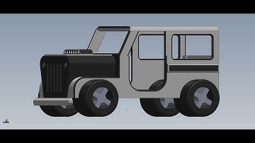 JEEP modification #solidworks #automobile #mechanical #animation
