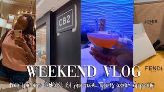 Weekend Vlog | Kings Spa day, RH Showroom, CB2, Fendi, Tysons Galleria