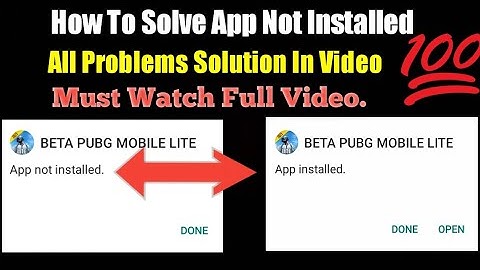 How To Solve App Not Installed Problem | How To Fix App Not Installed | BETA PUBG LITE NOT INSTALLED