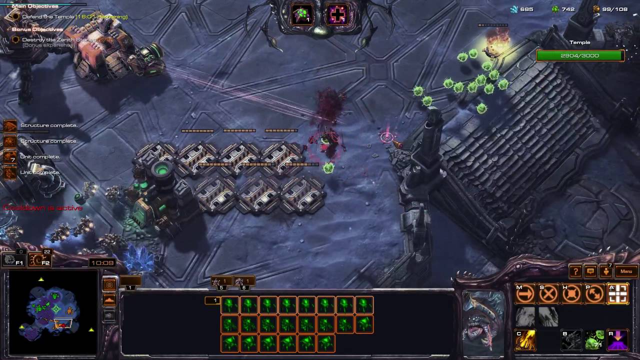 StarCraft 2 Co Op Abathur Level 10 to Level 11 Brutal(100%) Random(25% ...