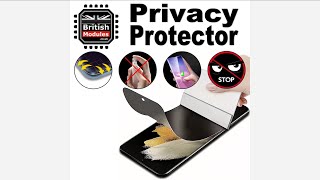 British Modules Privacy Screen Protector Anti-Peeping & Anti-Spy Hydrogel Film Cover screenshot 5