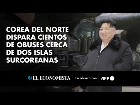 Corea del Norte dispara cientos de obuses cerca de dos islas surcoreanas