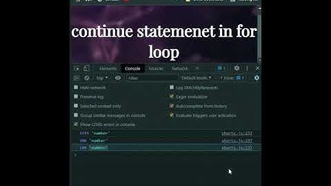 #shorts #Programming continue statement in javascript
