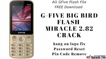 How To Flash GFive Big Bird SP6531E With Miracle 2.82 FREE Version