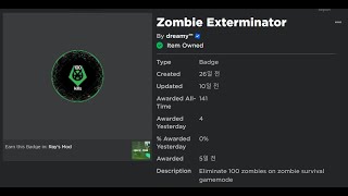 rays mod how to get Zombie Exterminator badge screenshot 4
