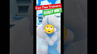 Only☠️TWO trainers... against a Mega Pokémon! #shorts #pokemongo #raidbattles #pokemon #pvpbattles