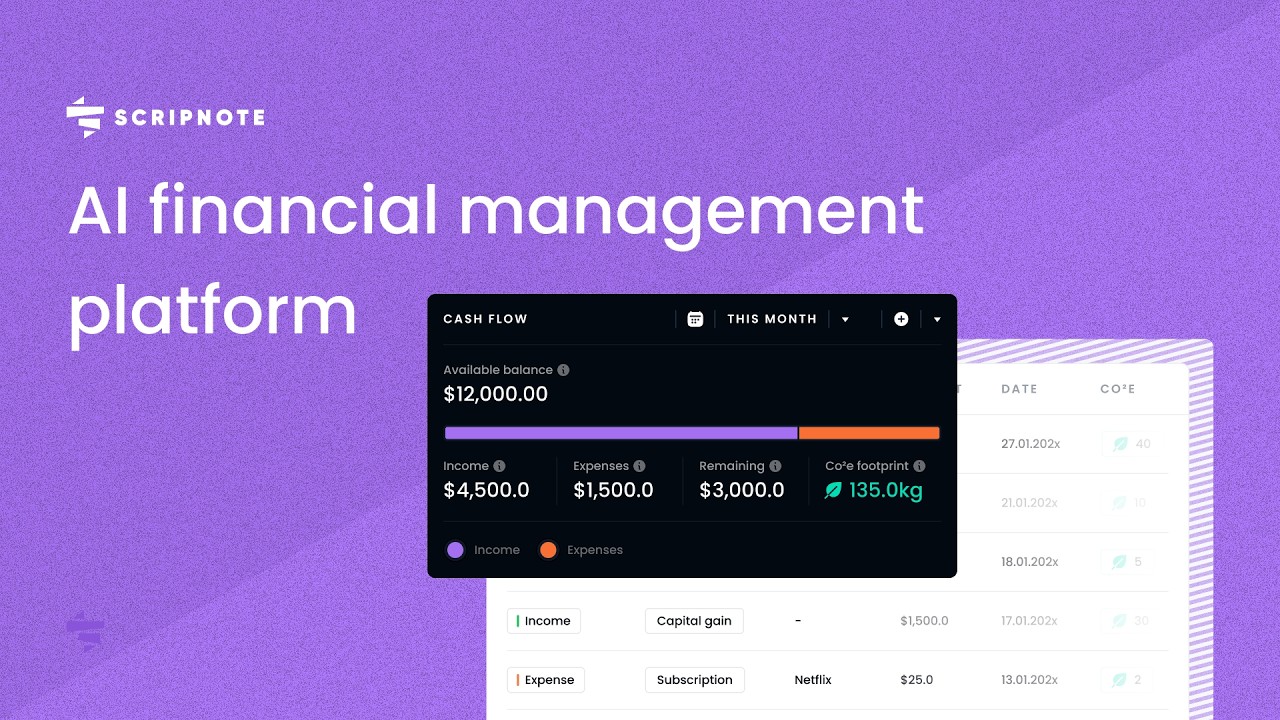 AI financial management platform | Intro