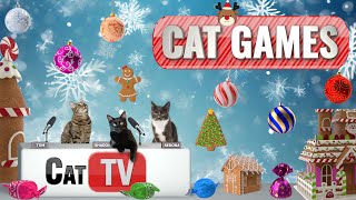 CAT Games | Whisker Wonderland: A Magical Christmas Adventure for Cats!  | 4K Video For Cats