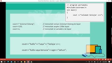 Input dan Output dalam Bahasa Pemrograman C++