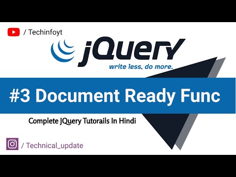 #3 Document Ready Method in jQuery | Complete jQuery Tutorials (Hindi/Urdu)