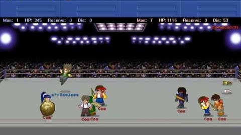 LF2 - Woody play Battle mode with only dash attack (CRAZY!), Army: Balanced & small