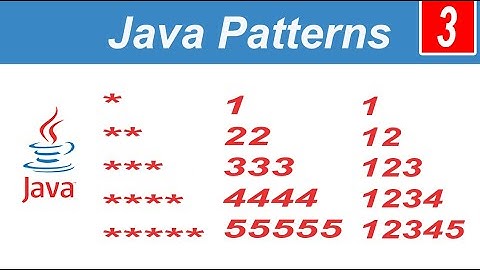 Right Angle Triangle Shape Patterns in Java
