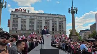 „Wiec wyborczy Rafała Trzaskowskiego w wyborach prezydenckich”