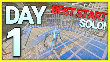 SOLO Day 1 DOMINATING The MOST POPULAR SERVER | MESA Solo Ark PVP