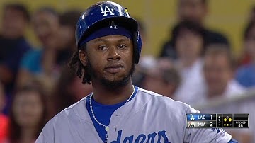 LAD@MIA: Ramirez smacks RBI single to center