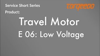 Torqeedo Travel Motor E 06: Low Voltage