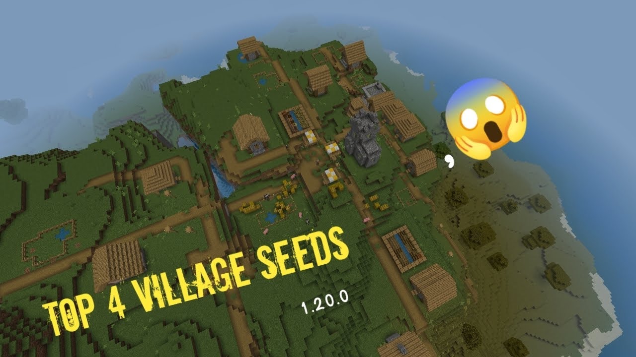 top 4 village seeds for Minecraft 1.20.0#minecraft - YouTube