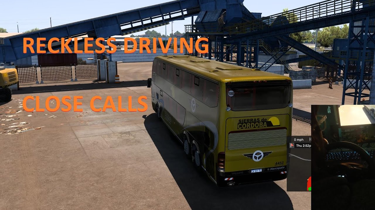 Asian driver meets American roads, reckless Bus driver - YouTube