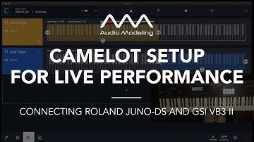 Camelot - using hardware and software instruments for live performance