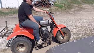 Screwing around with an old Pacesetter 3 wheeler (deathtrap)