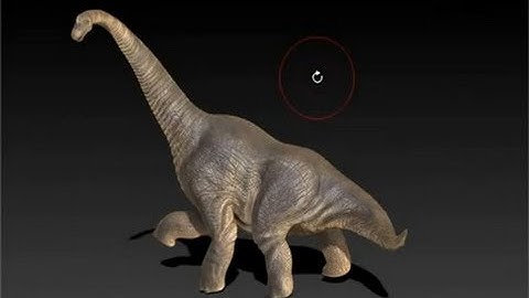 Zbrush Texturing Tutorial - Dinosaur (brachiosaurus) Part 10
