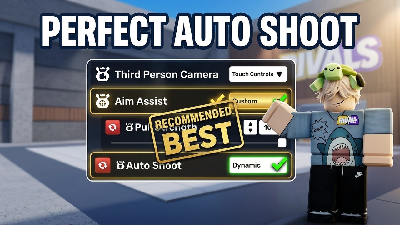 Auto Shoot Rivals The best auto shoot settings (RIVALS) - YouTube