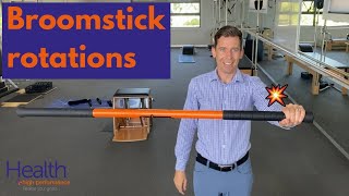 Broomstick rotation for tennis elbow & golfers elbow | Melbourne Sports Chiropractor