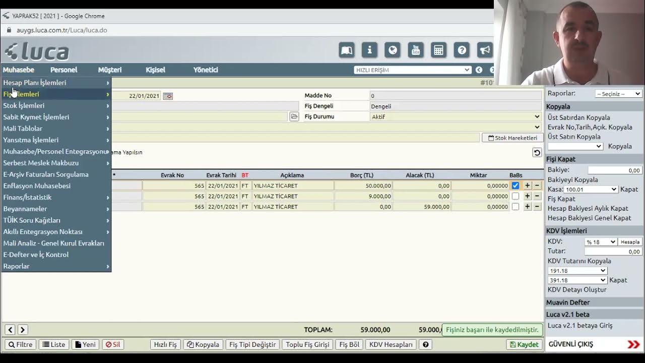 LUCA 3 HAFTA 12 10 2021 KDV HESAPLAMA F5 F6 ALTW ALTQ F9 YouTube