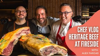 Chef Vlog Rare Heritage Beef Steaks at Fireside