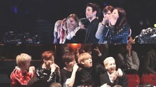 GOT7 & TWICE REACTS TO JYP AT MAMA 2015