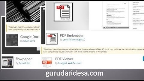Tutorial Cara Mudah Menampilkan File PDF di Wordpress