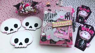 Simple Tri-Fold File Folder | #Jackolanternsofmayhem | ft. ScrapDiva Designs | Pink Halloween👻