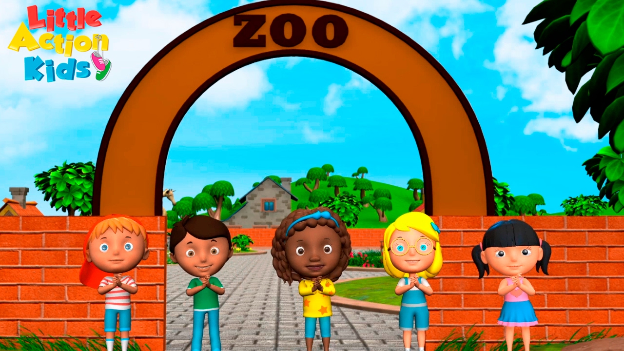 Zoo Song  Were Going to the Zoo  Kindergarten  Preschool Songs Sing  Dance Little Action Kids