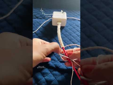 Charging cable protector DIY ||protect your charge cable, USB cable with Macrame &it looks amazing