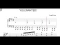 YOU,WANTED!/King&Prince/キンプリ/ピアノ/耳コピ/楽譜