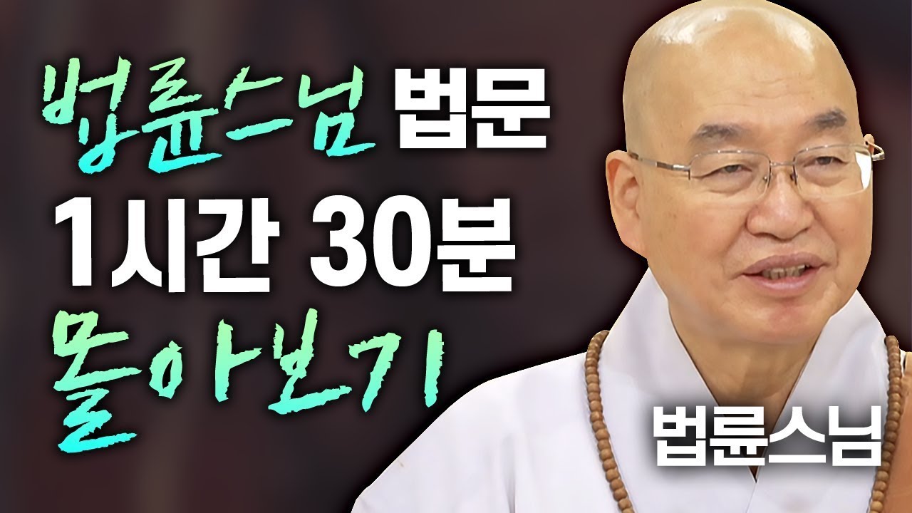 법륜스님 법문 1시간 30분 연속 듣기│'법륜스님' 편🙏 [명법문만 모았다! 명중명💡] 