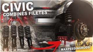 Je monte les *COMBINÉS T7* de chez *MAXPEEDINGRODS* sur la CIVIC! (on refait toute la suspension!)