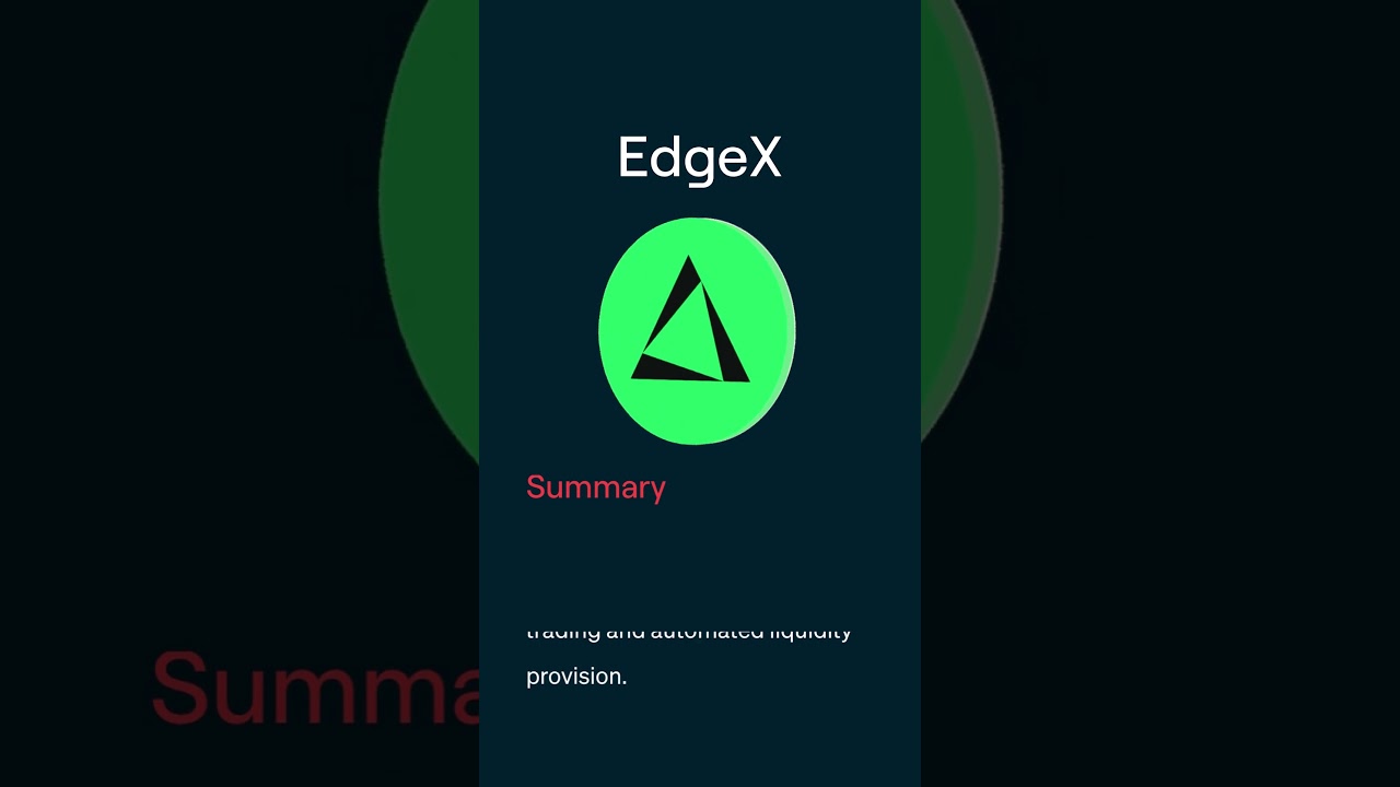 Trade $EDGE (edgeX) with Caleb & Brown – Order-Book Perpetual Decentralized Exchange