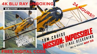 Mission Impossible: The Final Reckoning 4K Blu Ray Unboxing Free Digital Code 24 Hours!!!