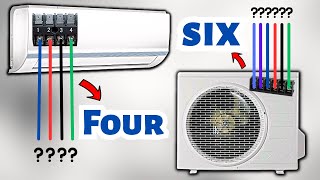 Mini Split Ac Outdoor 6 & Indoor 4 Wiring Connections