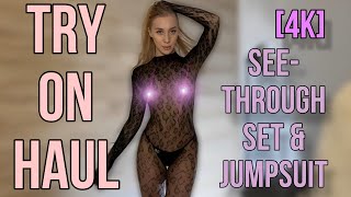 Transparent JUMPSUIT and Clothes | See-Through Try On Haul | STELLA Try-On Haul