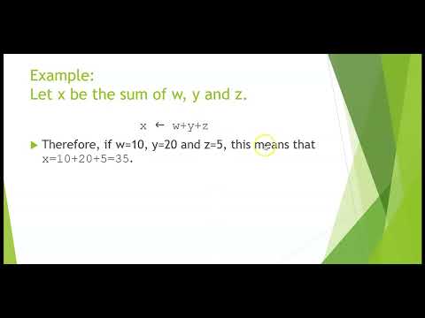 (1) Pseudocode (Commands and assignments)