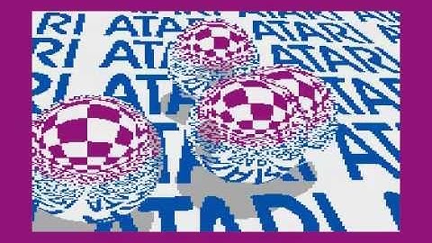 atari 130 xe shiny bubbles animation for Atari 8-bit