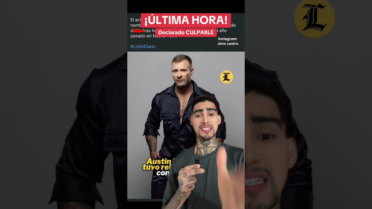 Austin Wolf actor LGBT se declara culpable 